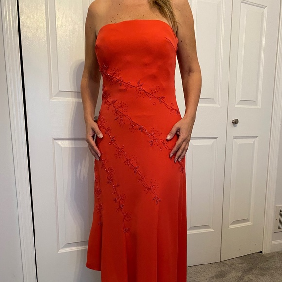 Embroidered Evening Gown - Picture 3 of 5